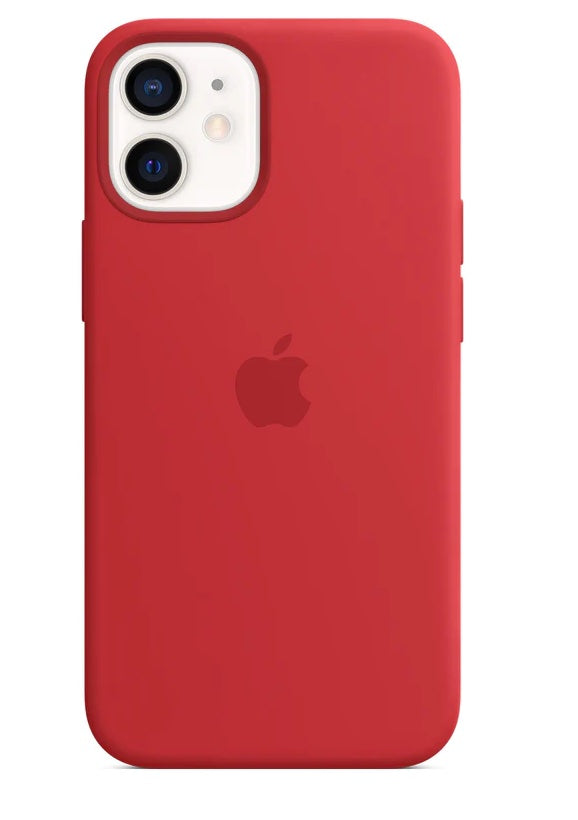 12 12Pro 12ProMax 13 13Pro 13ProMax 14 14Pro 14ProMax 15 15ProMax Magsafe Silicone Matt Protective Cases back Covers For Apple iPhones open bottom side soft lining original cheap low price funda para Apple Iphones silicona classico con logo Coque et étuis housse silicone Schutz Handyhülle delivery from EU UE Spain España Europa product red