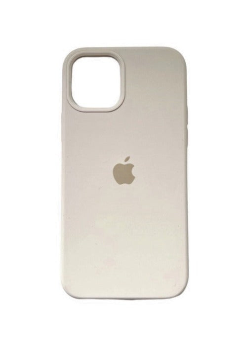 Stone grey iphone silicone cover 11 12 13 14 pro proMax with logo