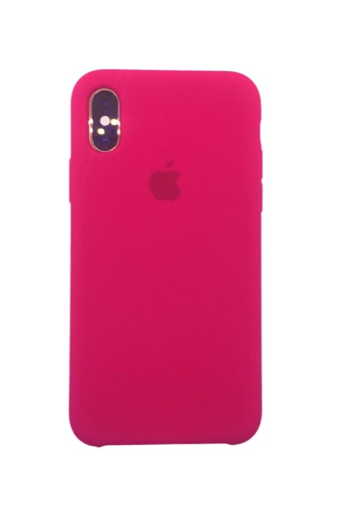 iPhone cover for iPhone Xr classic silicone with logo pink