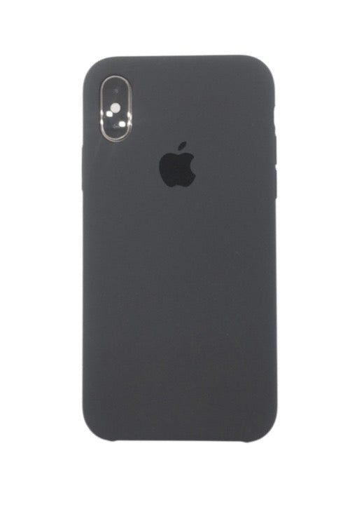 iPhone cover for iPhone Xr classic silicone with logo grey