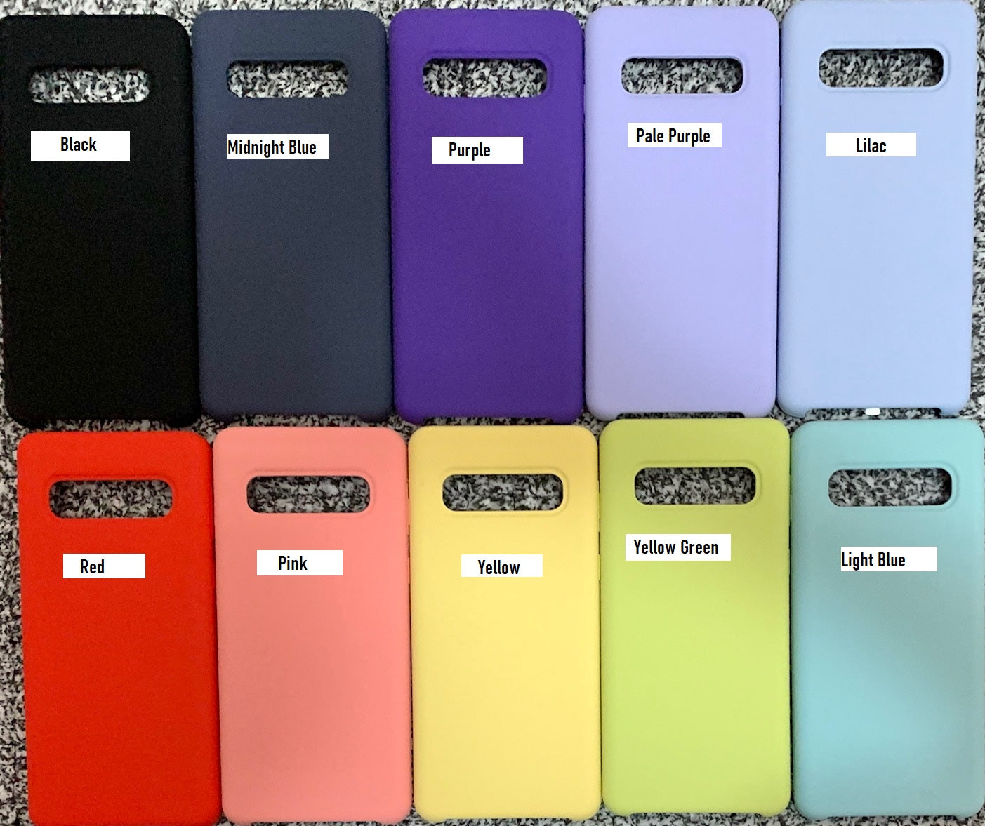 Back silicone case for Samsung Galaxy S8 S8+ S9 S9+ S10 S10+ S10e/lite