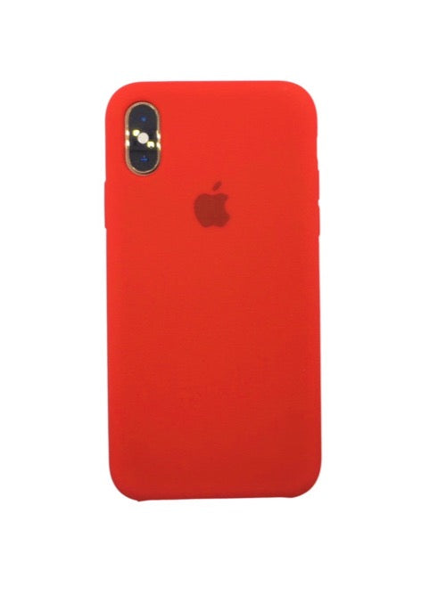 iPhone cover for iPhone X Xs classic silicone with logo red