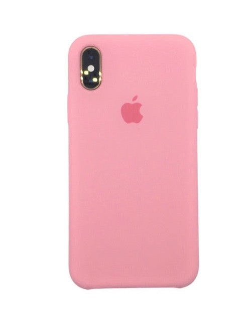 iPhone cover for iPhone Xr classic silicone with logo pink