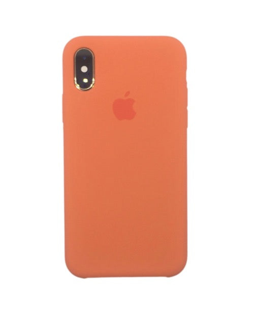 iPhone cover for iPhone Xr classic silicone with logo orange