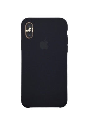 Silicone Classic Covers for iPhone XsMax  with logo black