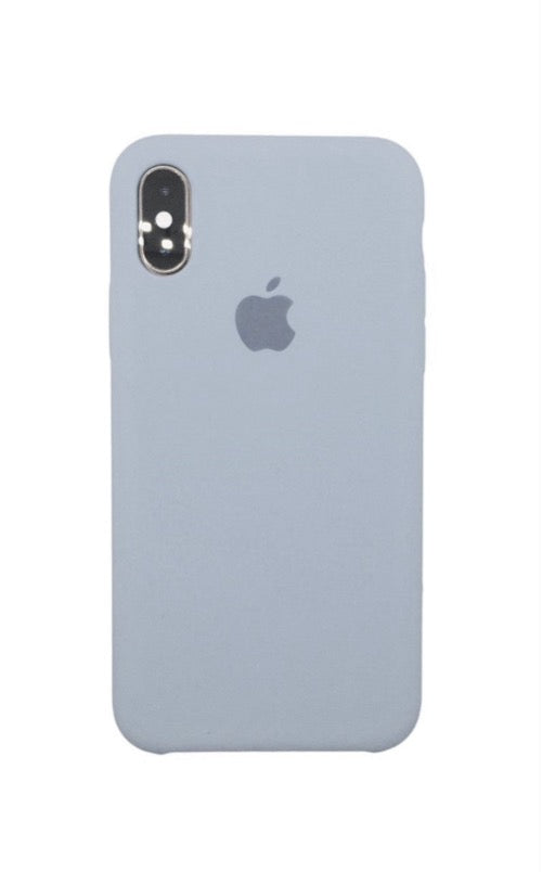 Silicone Classic Covers for iPhone XsMax  with logo grey