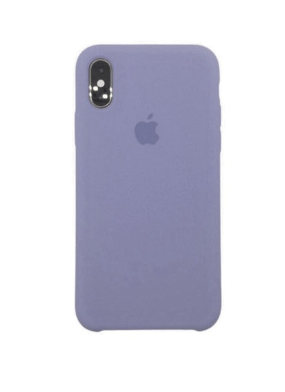 Silicone Classic Covers for iPhone XsMax  with logo grey