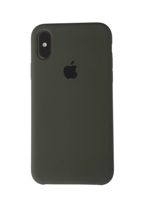 iPhone cover for iPhone X Xs classic silicone with logo green