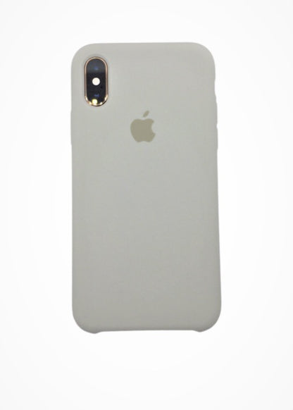 iPhone cover for iPhone X Xs classic silicone with logo grey