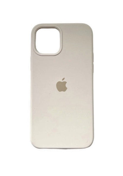 Stone grey  iphone silicone cover 11 12 13 14 pro proMax with logo