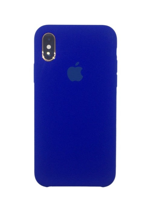 iPhone cover for iPhone X Xs classic silicone with logo dark blue
